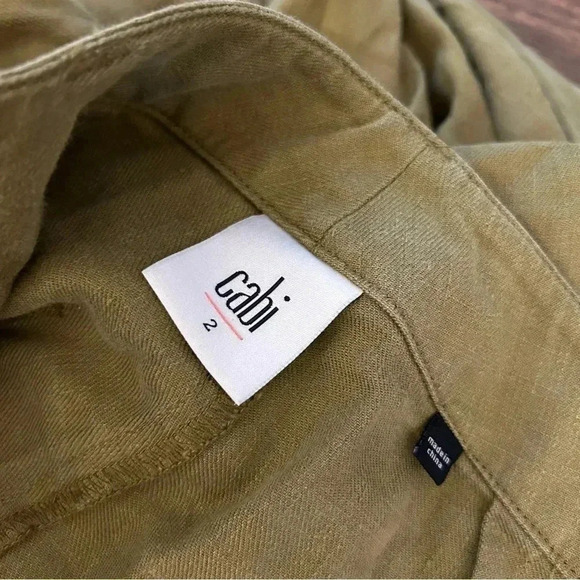 Cabi Charlie Trouser  5314R linen blend size 2 - Picture 7 of 12